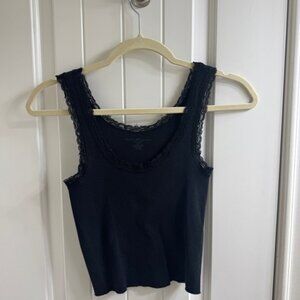 Black Brandy Melville Lace Tank Top